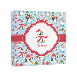 Christmas Penguins Canvas Print - 8x8 (Personalized)