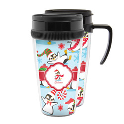 Christmas Penguins Acrylic Travel Mug (Personalized)