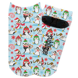 Christmas Penguins Adult Ankle Socks
