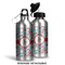 Christmas Penguins Aluminum Water Bottle - Alternate lid options