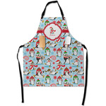 Christmas Penguins Apron With Pockets w/ Name or Text