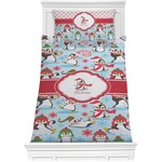 Christmas Penguins Comforter Set - Twin (Personalized)