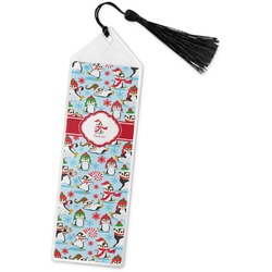 Christmas Penguins Book Mark w/Tassel (Personalized)