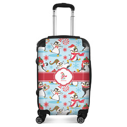Christmas Penguins Suitcase - 20" Carry On (Personalized)
