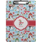 Christmas Penguins Clipboard (Personalized)