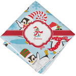 Christmas Penguins Cloth Napkin w/ Name or Text