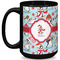 Christmas Penguins Coffee Mug - 15 oz - Black Full