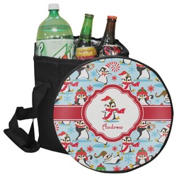 Christmas Penguins Collapsible Cooler & Seat (Personalized)