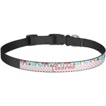 Christmas Penguins Dog Collar - Large (Personalized)