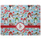 Christmas Penguins Dog Food Mat - Medium without bowls