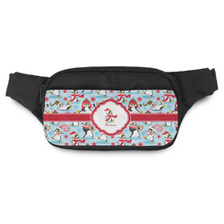 Christmas Penguins Fanny Pack - Modern Style (Personalized)