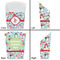 Christmas Penguins French Fry Favor Box - Front & Back View