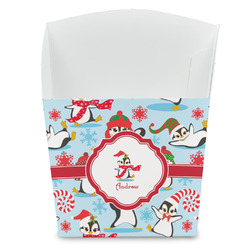 Christmas Penguins French Fry Favor Boxes (Personalized)