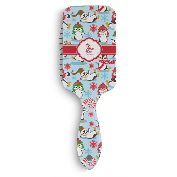 Custom Christmas Penguins Hair Brushes (Personalized)