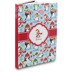 Christmas Penguins Hardbound Journal - 7.25" x 10" (Personalized)