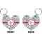 Christmas Penguins Heart Keychain (Front + Back)