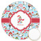 Christmas Penguins Icing Circle - Large - Front