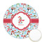 Christmas Penguins Icing Circle - Medium - Front