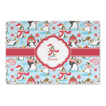 Christmas Penguins Large Rectangle Car Magnet (Personalized)