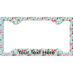 Christmas Penguins License Plate Frame - Style C (Personalized)