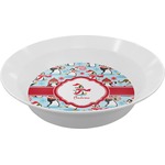 Christmas Penguins Melamine Bowl (Personalized)