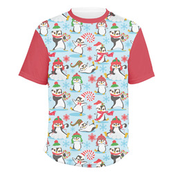 Christmas Penguins Men's Crew T-Shirt - Medium