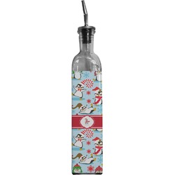 Christmas Penguins Oil Dispenser Bottle (Personalized)