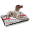 Christmas Penguins Outdoor Dog Beds - Large - IN CONTEXT