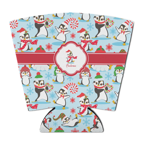 Custom Christmas Penguins Party Cup Sleeve - with Bottom (Personalized)