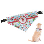 Christmas Penguins Dog Bandana - Medium (Personalized)