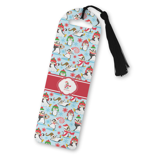 Custom Christmas Penguins Plastic Bookmark (Personalized)