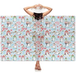 Christmas Penguins Sheer Sarong