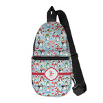 Christmas Penguins Sling Bag (Personalized)