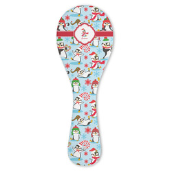 Christmas Penguins Ceramic Spoon Rest (Personalized)