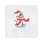 Christmas Penguins Standard Cocktail Napkins (Personalized)