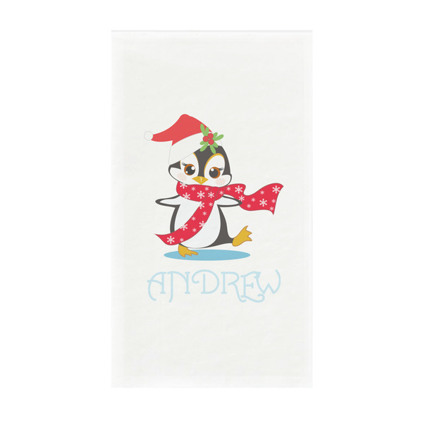 Custom Christmas Penguins Guest Paper Towels - Full Color - Standard (Personalized)