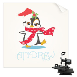 Christmas Penguins Sublimation Transfer - Pocket (Personalized)