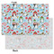 Christmas Penguins Tissue Paper - Lightweight - Small - Front & Back