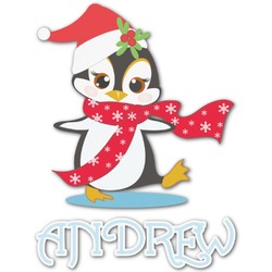 Christmas Penguins Graphic Decal - Medium (Personalized)