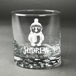 Christmas Penguins Whiskey Glass (Single) (Personalized)