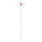 Christmas Penguins White Plastic 7" Stir Stick - Round - Single Stick