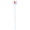 Christmas Penguins White Plastic Stir Stick - Double Sided - Square - Single Stick