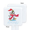 Christmas Penguins White Plastic Stir Stick - Single Sided - Square - Approval