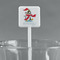 Christmas Penguins White Plastic Stir Stick - Square - Main