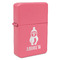 Christmas Penguins Windproof Lighters - Pink - Front/Main