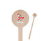 Christmas Penguins Wooden 7.5" Stir Stick - Round - Closeup