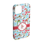 Christmas Penguins iPhone Case - Plastic - iPhone 15 Pro (Personalized)