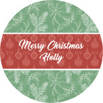 Christmas Holly Multipurpose Round Labels - 2" (Personalized)