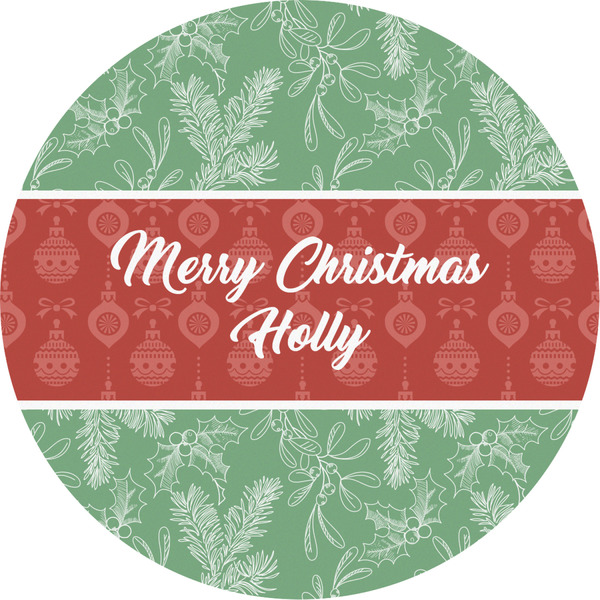 Custom Christmas Holly Multipurpose Round Labels - 2" (Personalized)