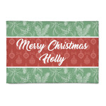 Christmas Holly Patio Rug (Personalized)